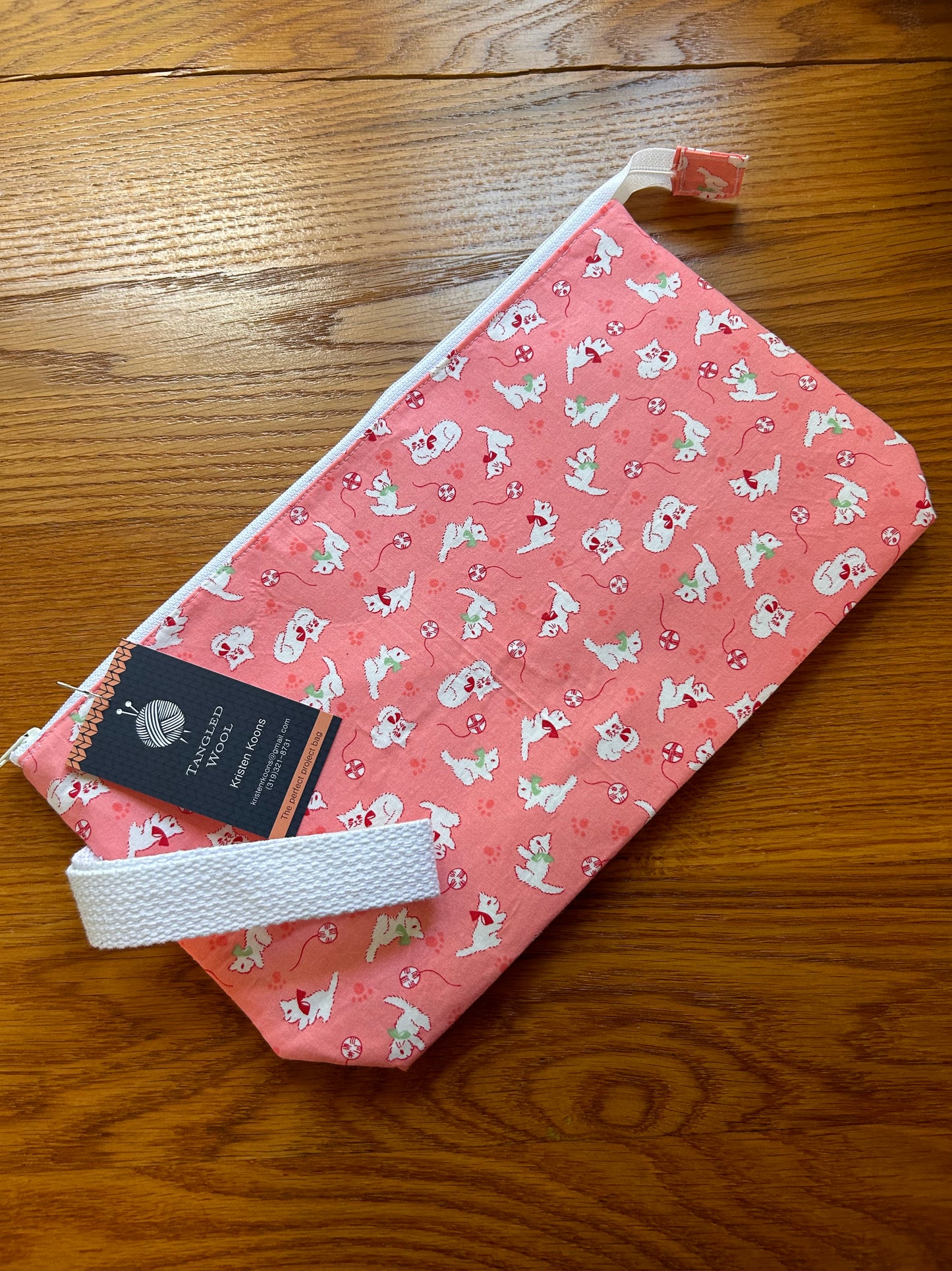 Tangled Wool Zippered Bag