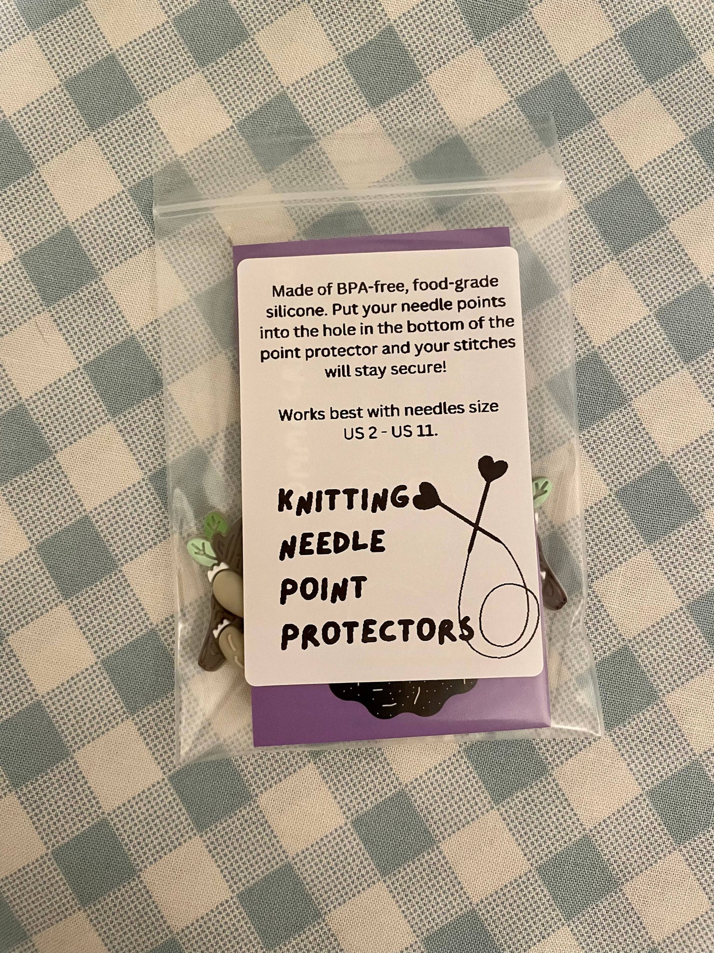 Iced Coffee Knitting Needle Point Protectors