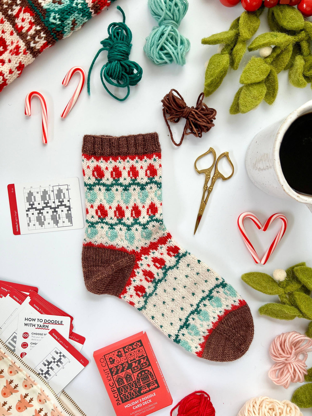Holiday 3 Doodle Card Deck (Expansion Deck) by Pacific Knit Co
