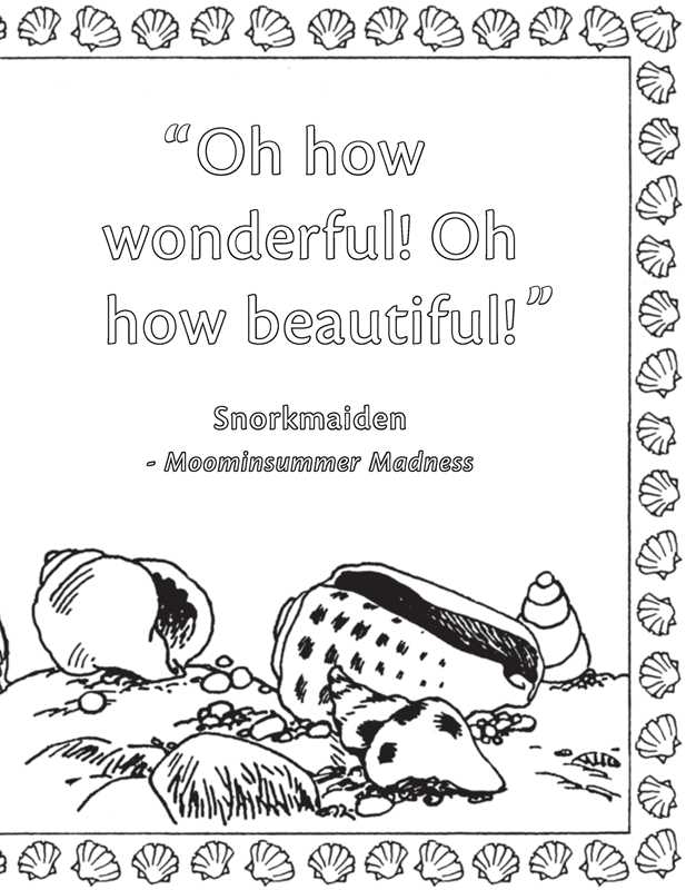 Moomin Coloring Book (Official Gift Edition with Gold Foil Cover) by Tove Jansson