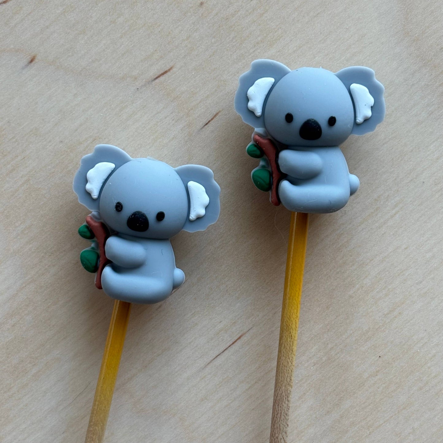 Knitting Needle Point Protectors - 3D Koala