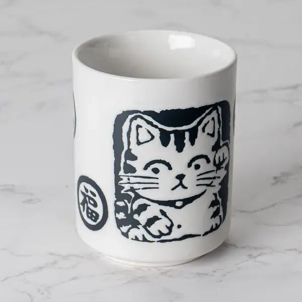 Neko Cat Yunomi Style Tea Cup