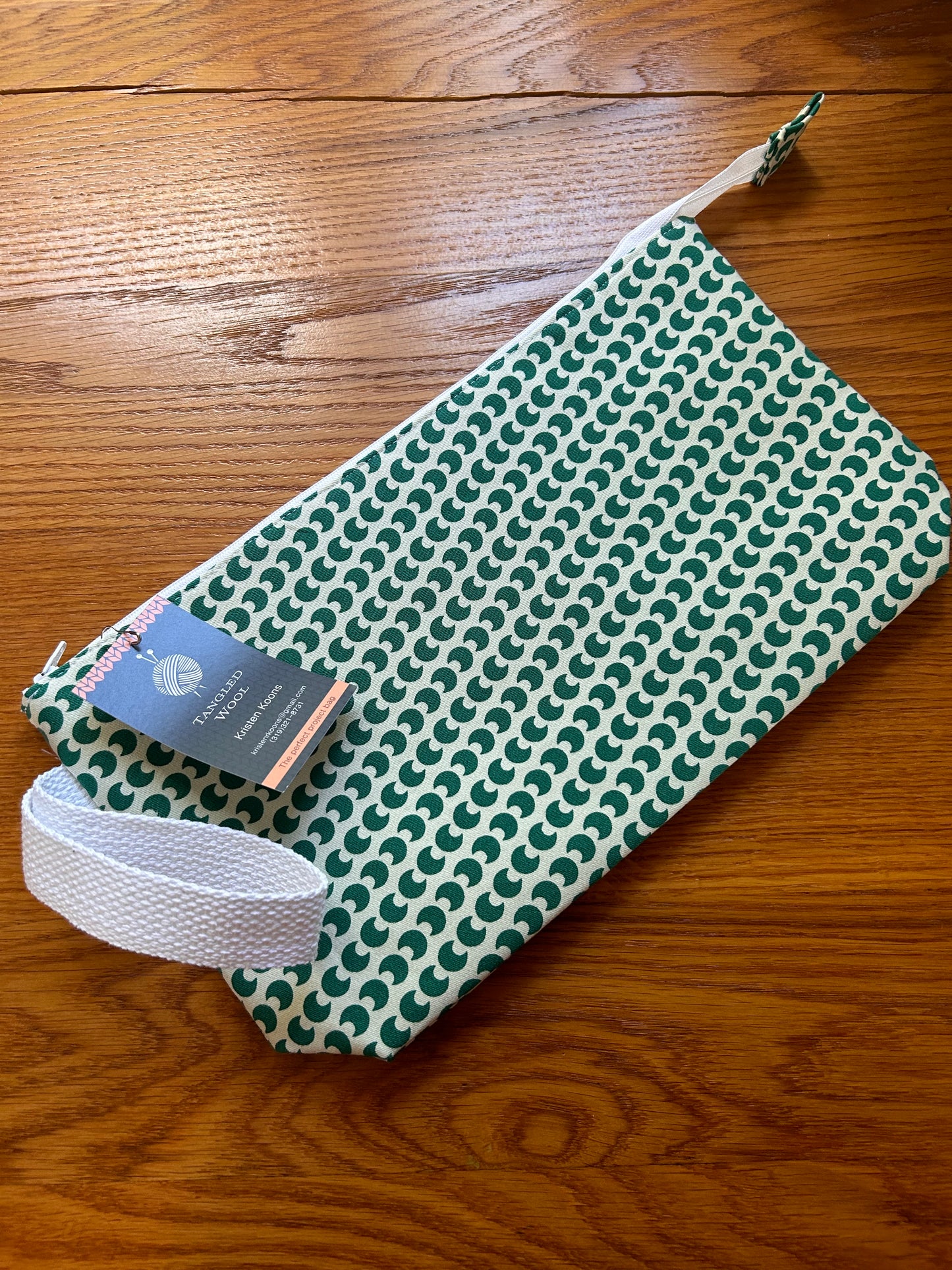 Tangled Wool Zippered Bag