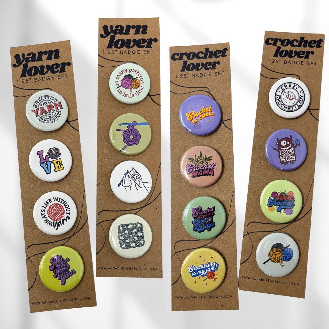 Yarn Lover Badge Set