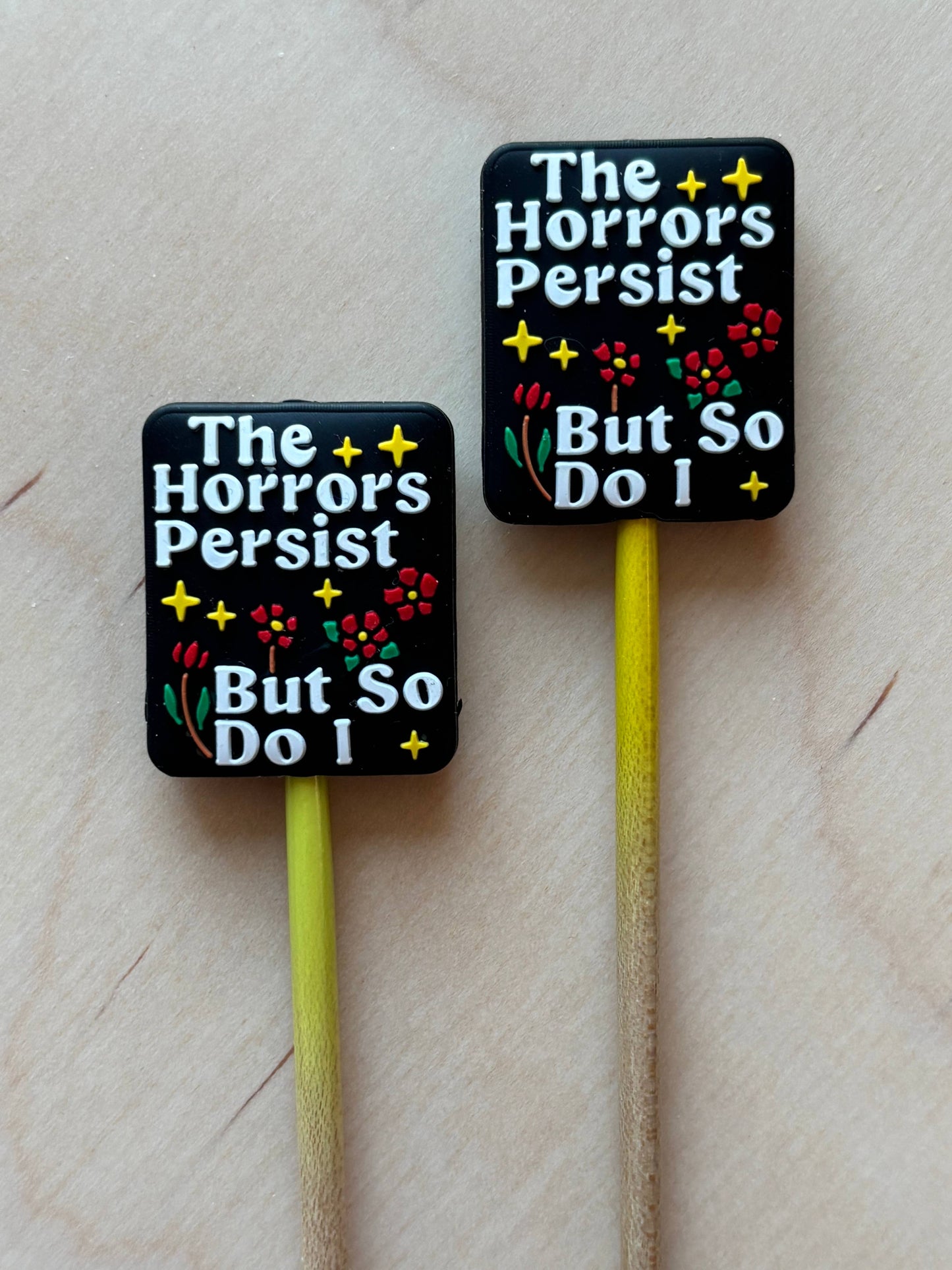 Knitting Needle Point Protectors - Horrors Persist but So Do