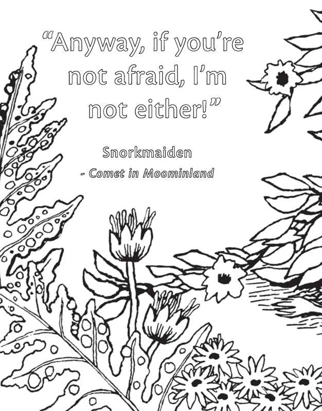 Moomin Coloring Book (Official Gift Edition with Gold Foil Cover) by Tove Jansson