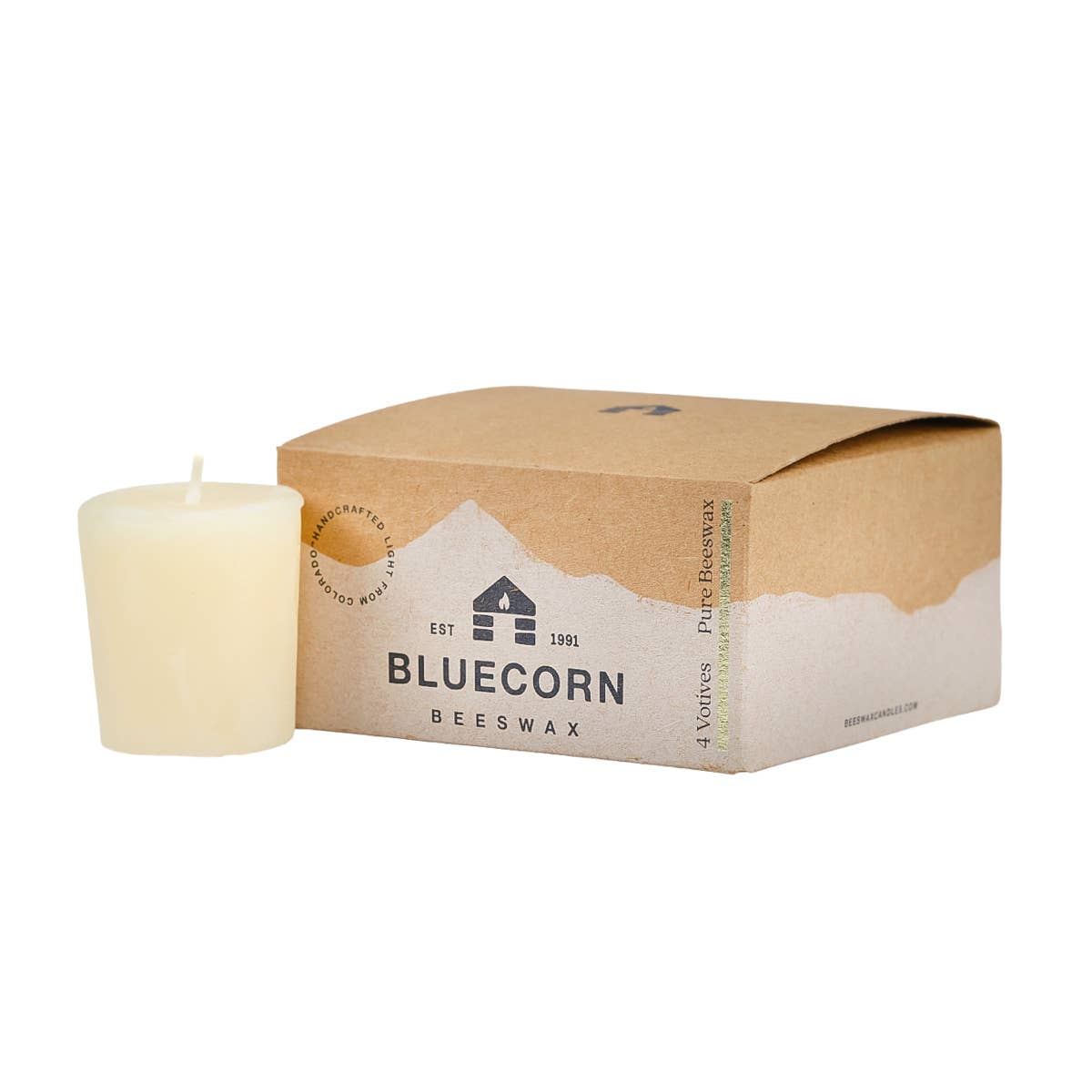 Pure Beeswax Votive Candles - Eco-Friendly Christmas Gifts