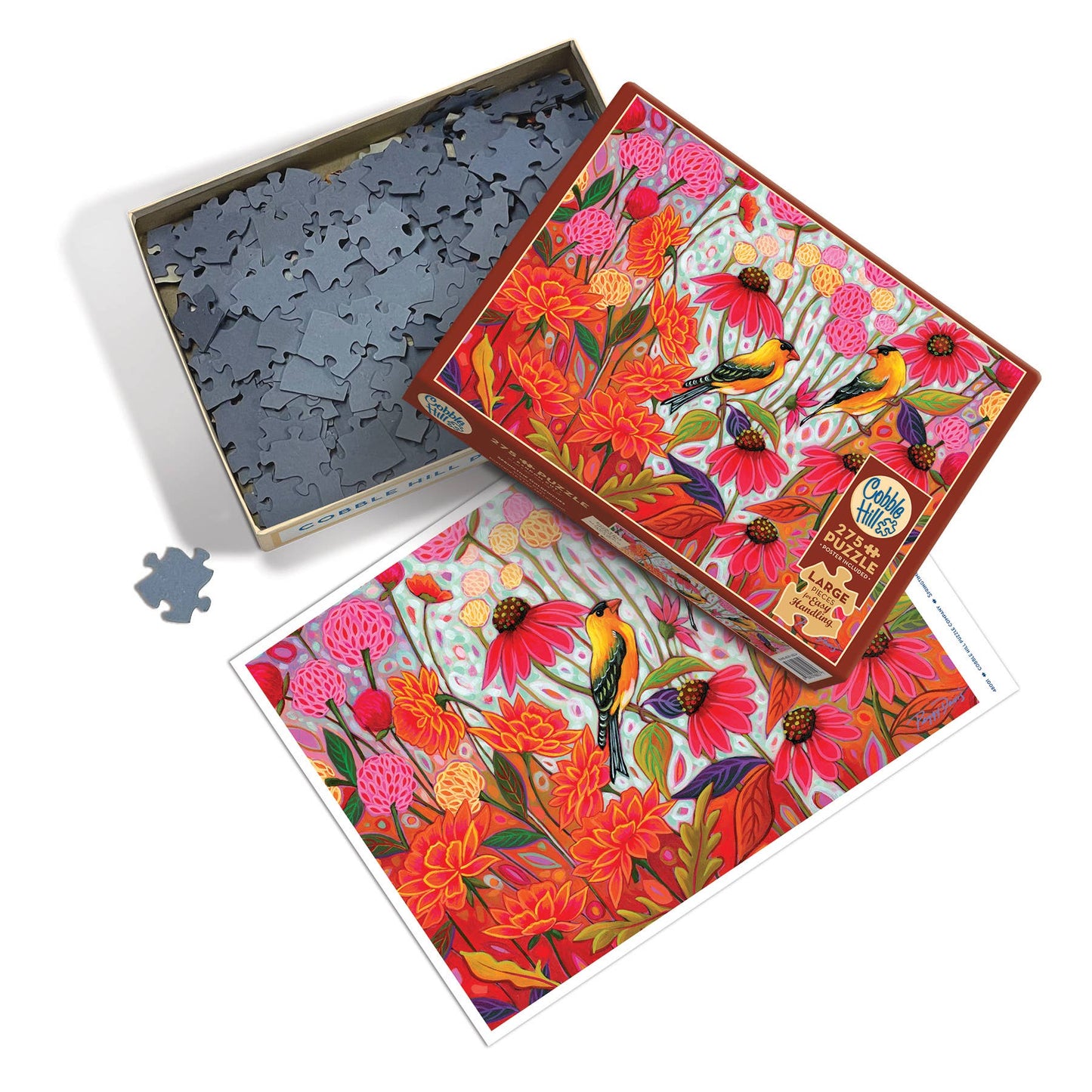 Springtime Goldfinches 275-Piece Puzzle