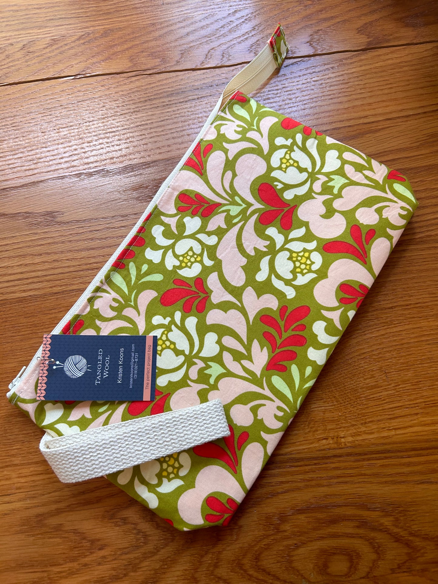 Tangled Wool Zippered Bag