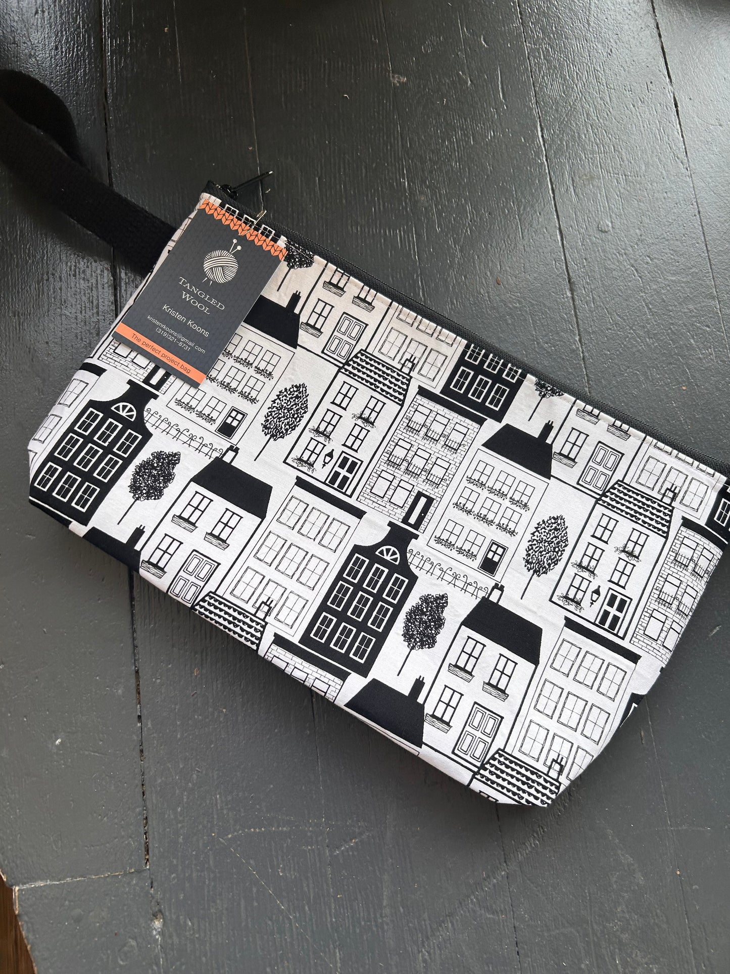 Tangled Wool Zippered Bag