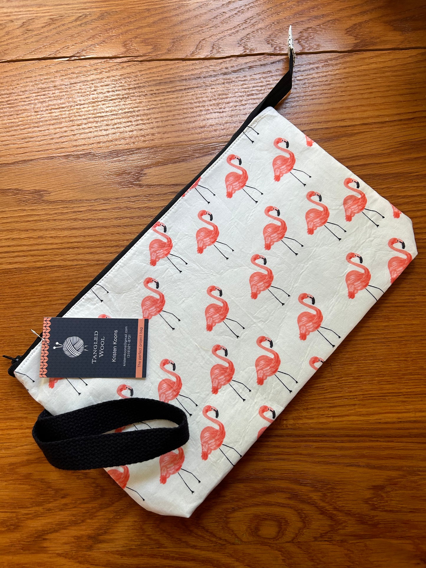 Tangled Wool Zippered Bag