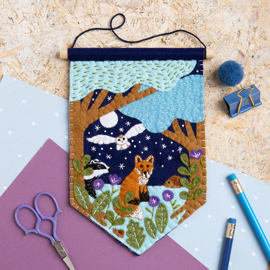Woodland Pennant Felt Craft Kit