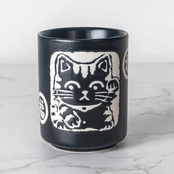 Maneki Neko Lucky Cat Yunomi Style Tea Cup