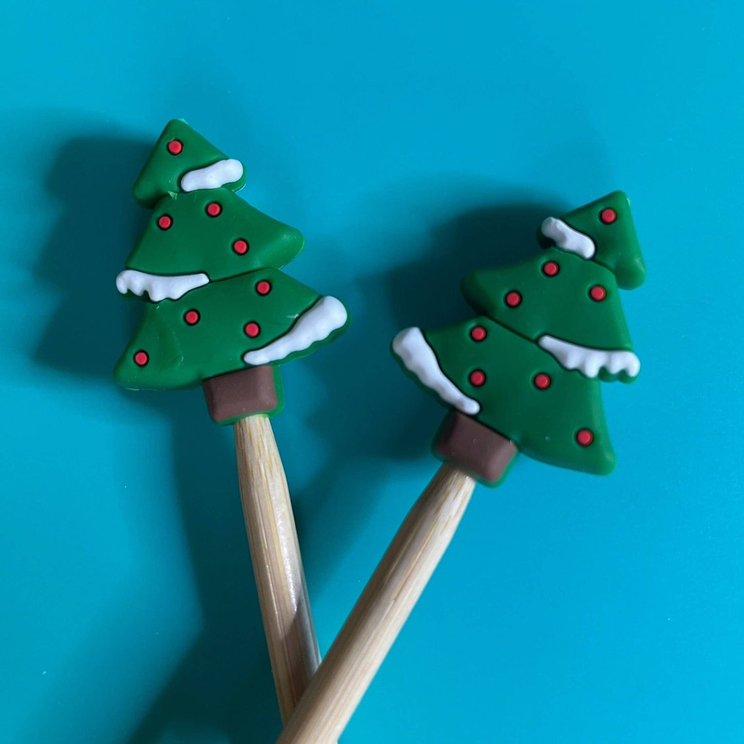 Christmas Tree knitting needle point protectors