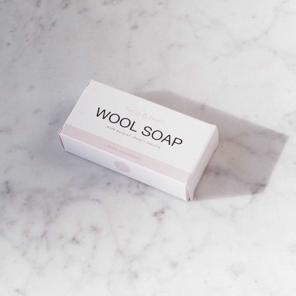 Wool Soap Bar: White Grapefruit