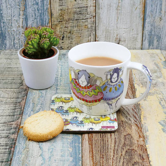 Sheep In Sweaters Bone China Mug With Gift Box