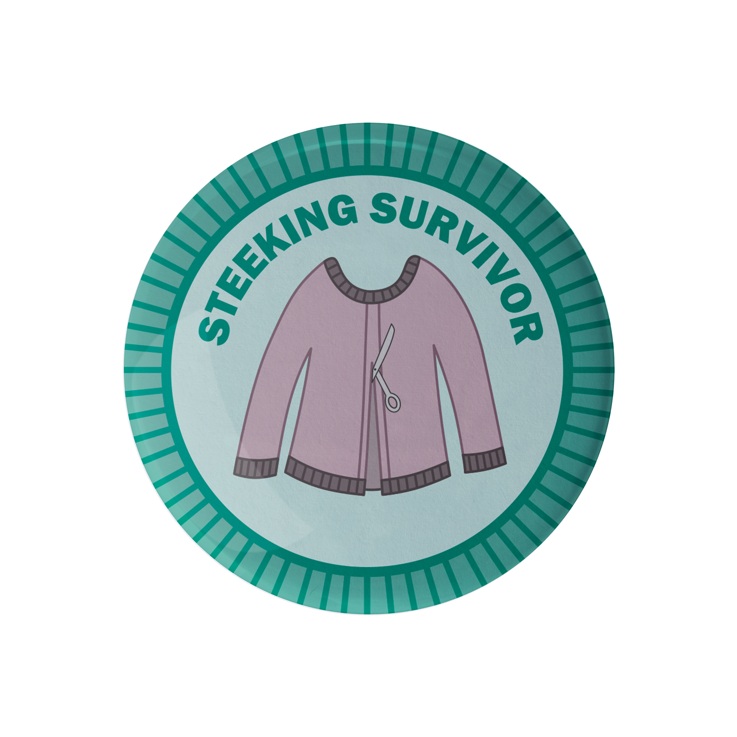 Steeking Survivor Knitting Merit Badge