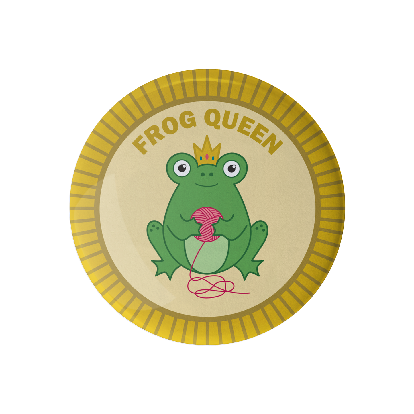 Frog Queen Knitting Merit Badge