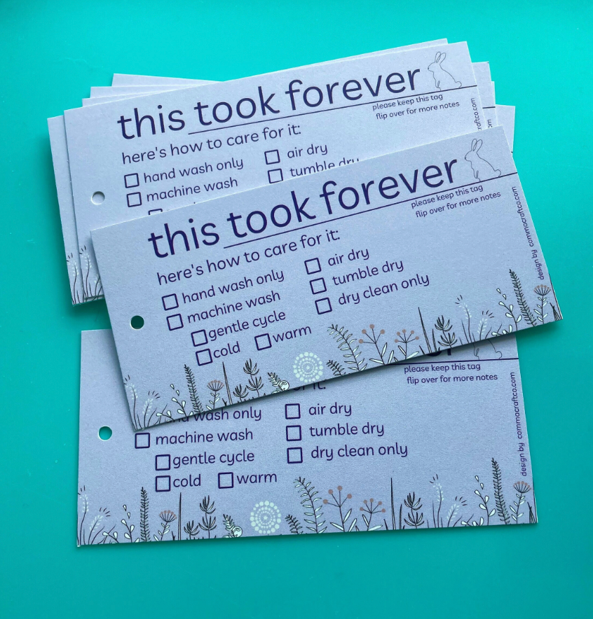 Gift Tag Labels for Handmade Knitting