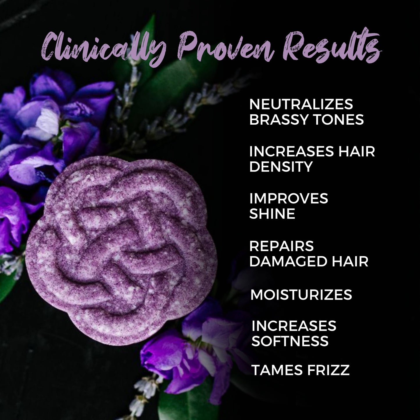 Biotin Purple-Toning Shampoo Bar for Blonde & Gray Hair