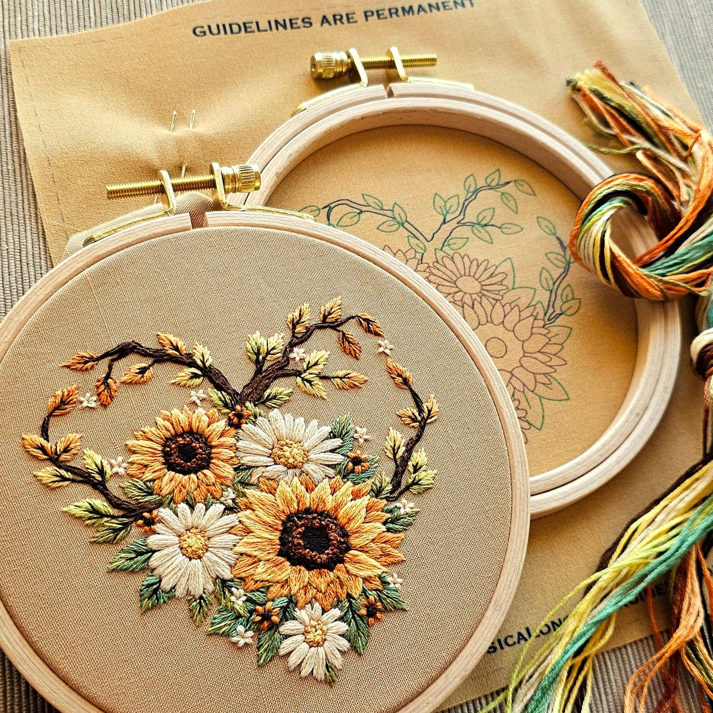 "Fall in Love" Embroidery Kit