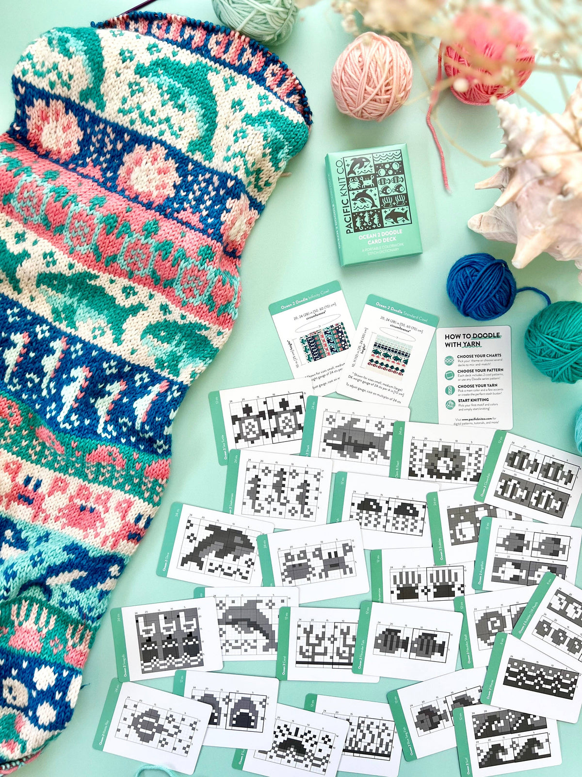 Ocean 2 Doodle Card Deck (Expansion Deck) by Pacific Knit Co