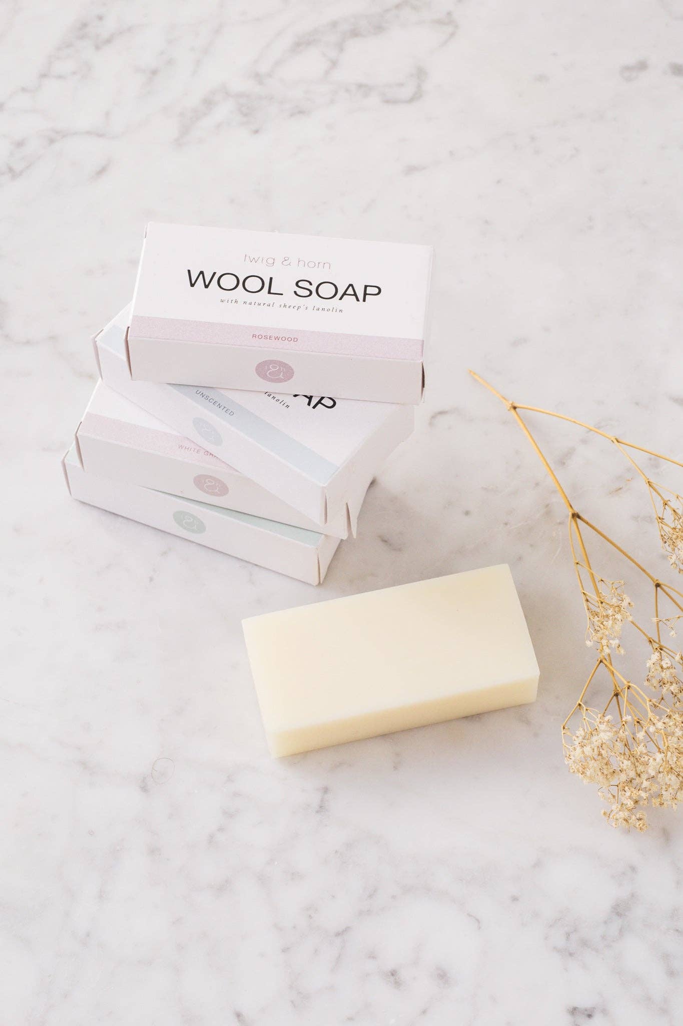 Wool Soap Bar: White Grapefruit