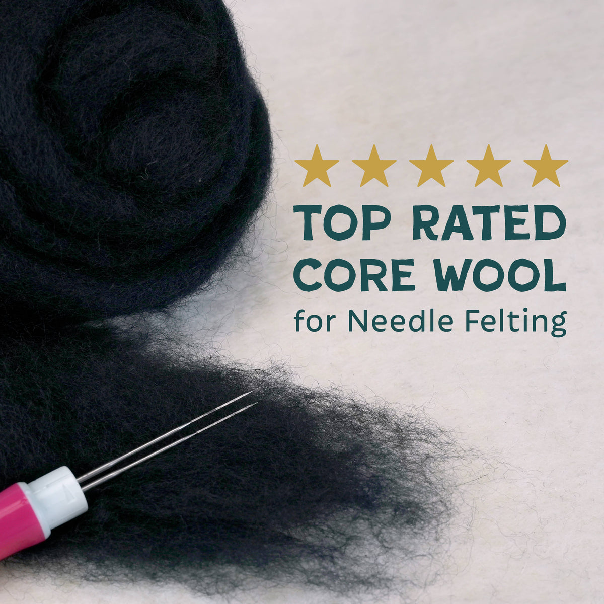 Core Wool Roving 8oz – Bulk Needle Felting Craft Supply