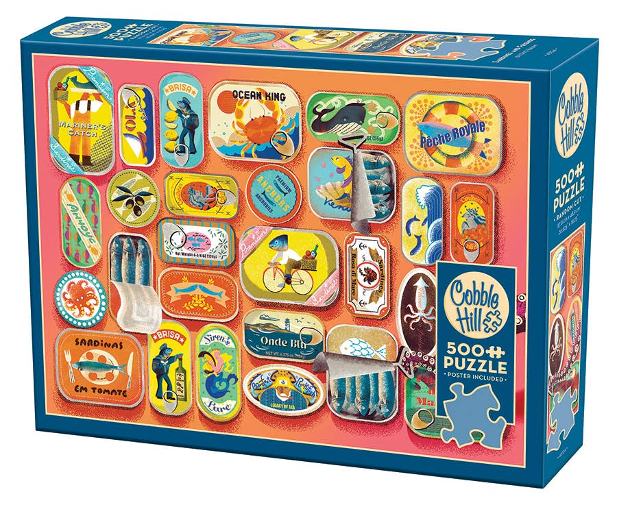 Sardines and Friends 500-Piece Cobble Hill Puzzle