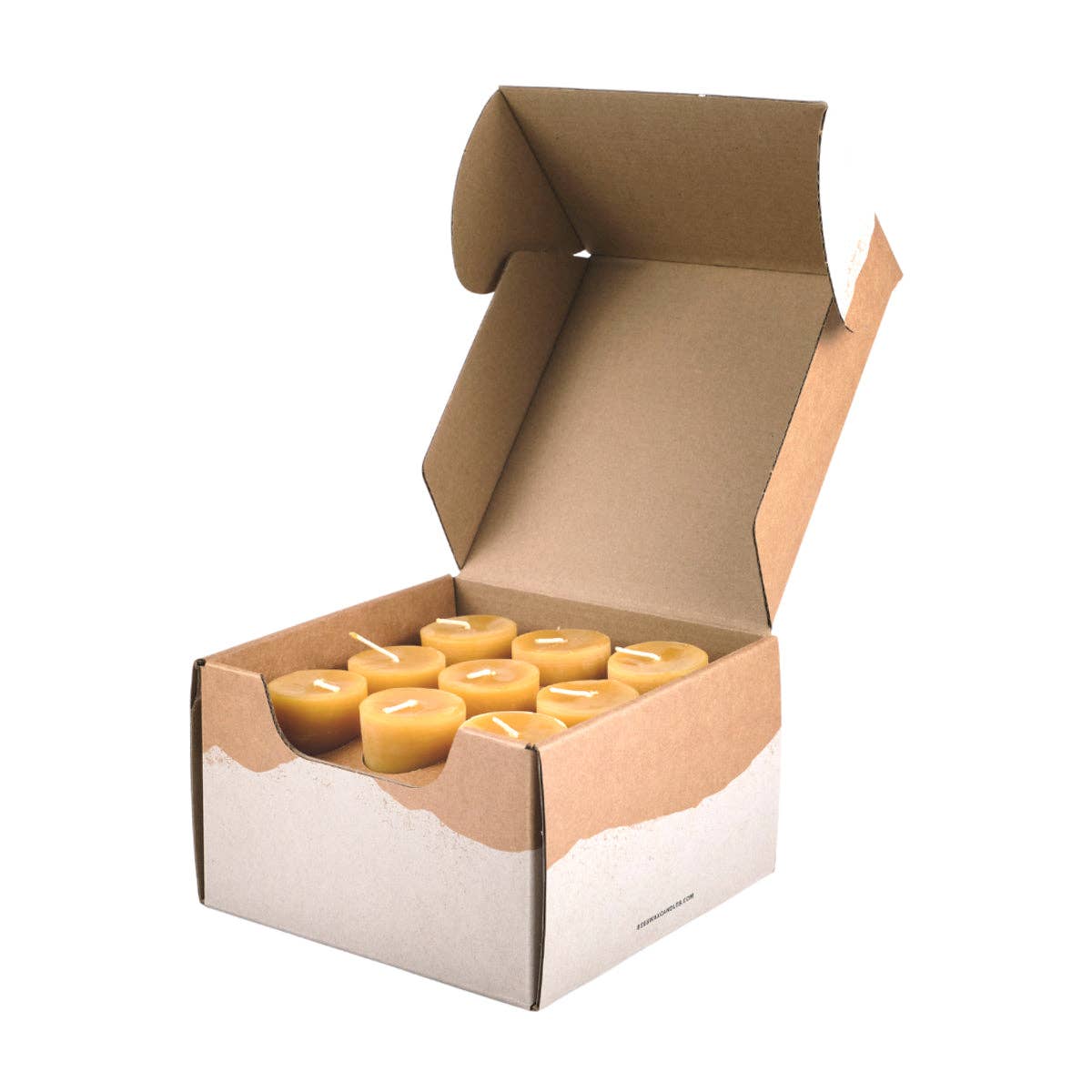 Pure Beeswax Votive Candles - Eco-Friendly Christmas Gifts