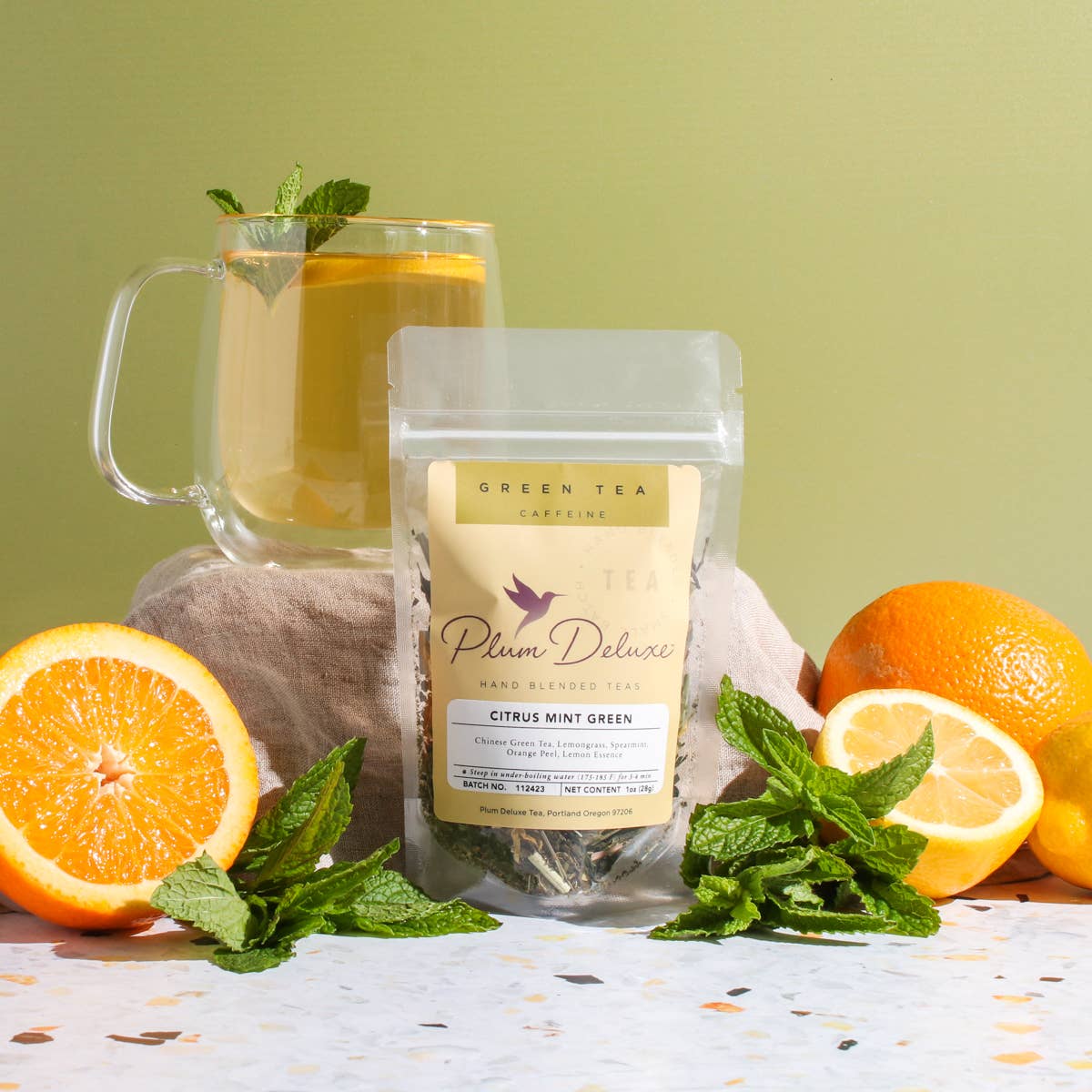 Citrus Mint Green Loose Leaf Tea