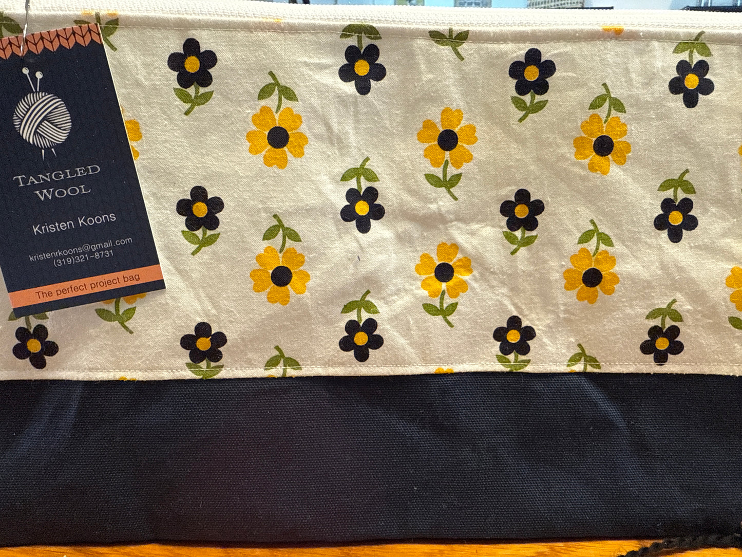 Tangled Wool Zippered Bag