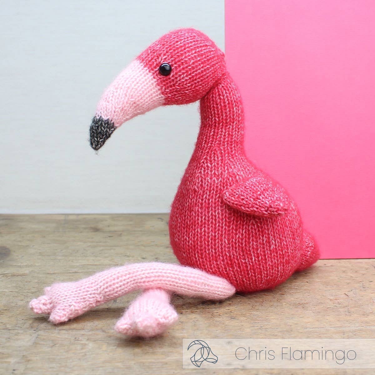 DIY Knitting Kit - Chris Flamingo