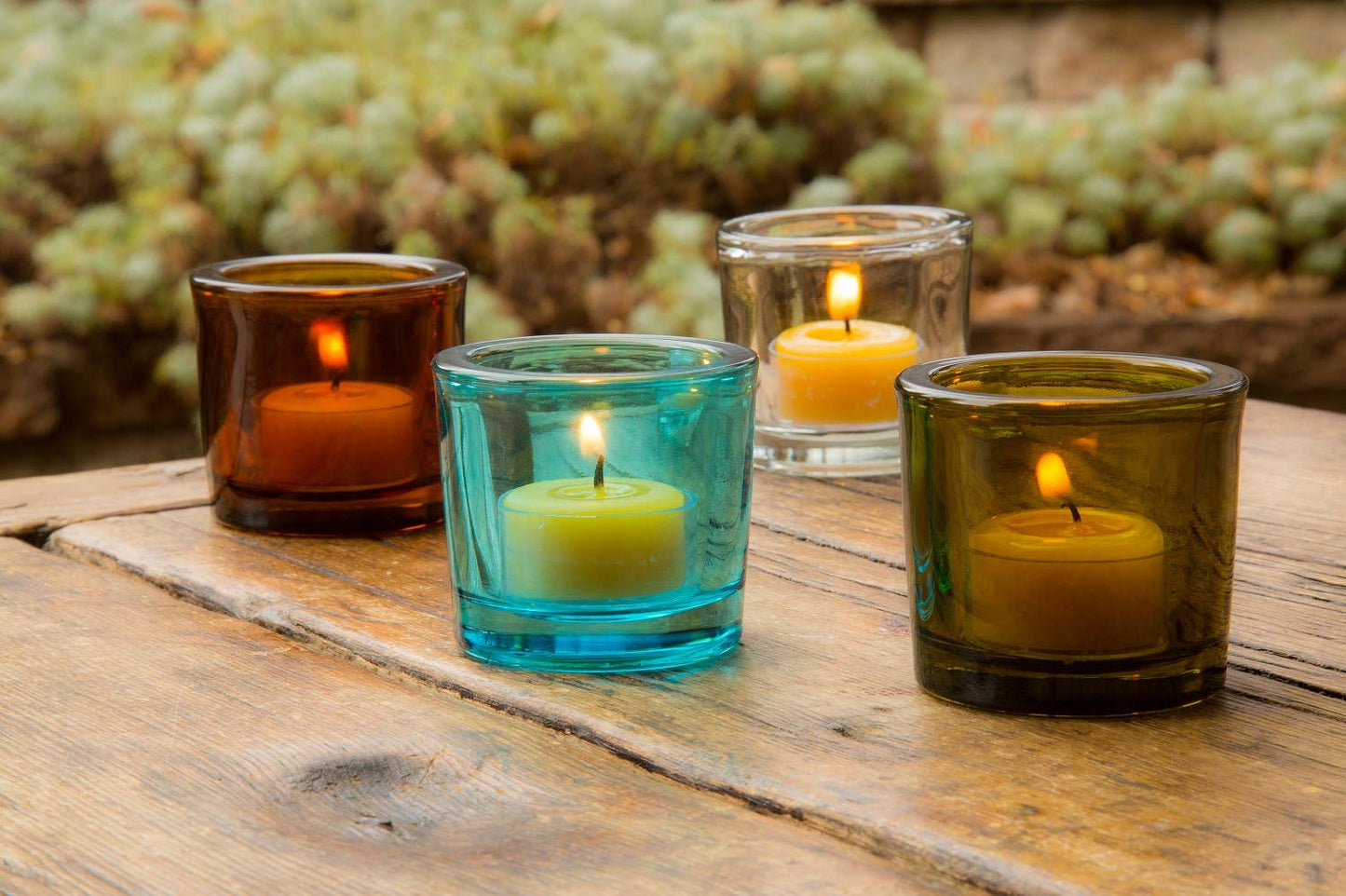 Recycled Glass Votive Candle Holders