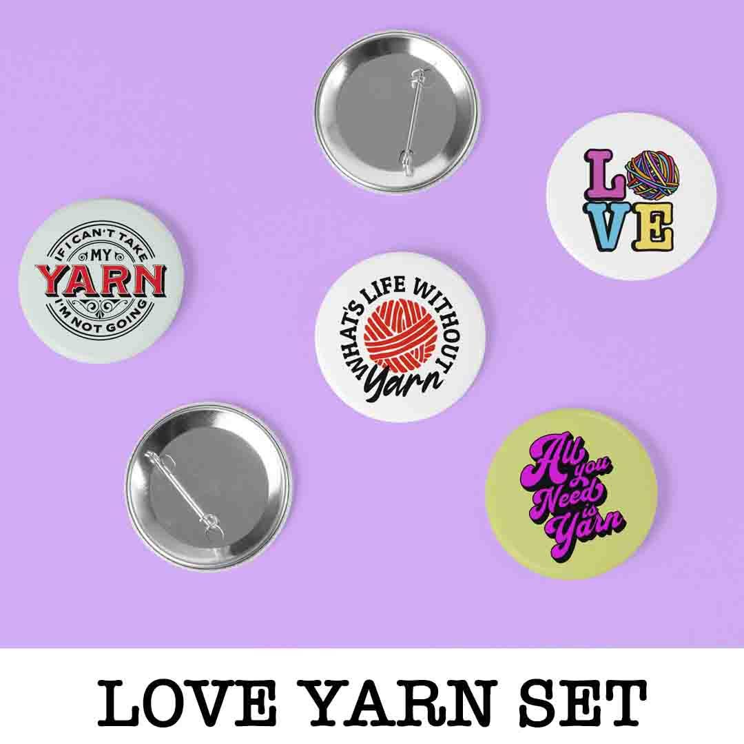 Yarn Lover Badge Set