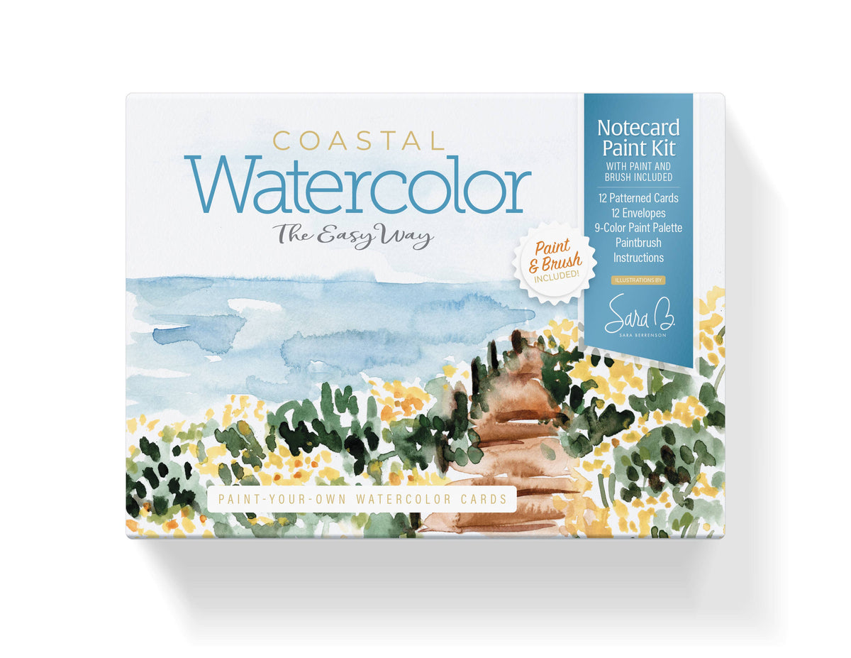 Watercolor the Easy Way Paint-Your-Own Cards - Coastal