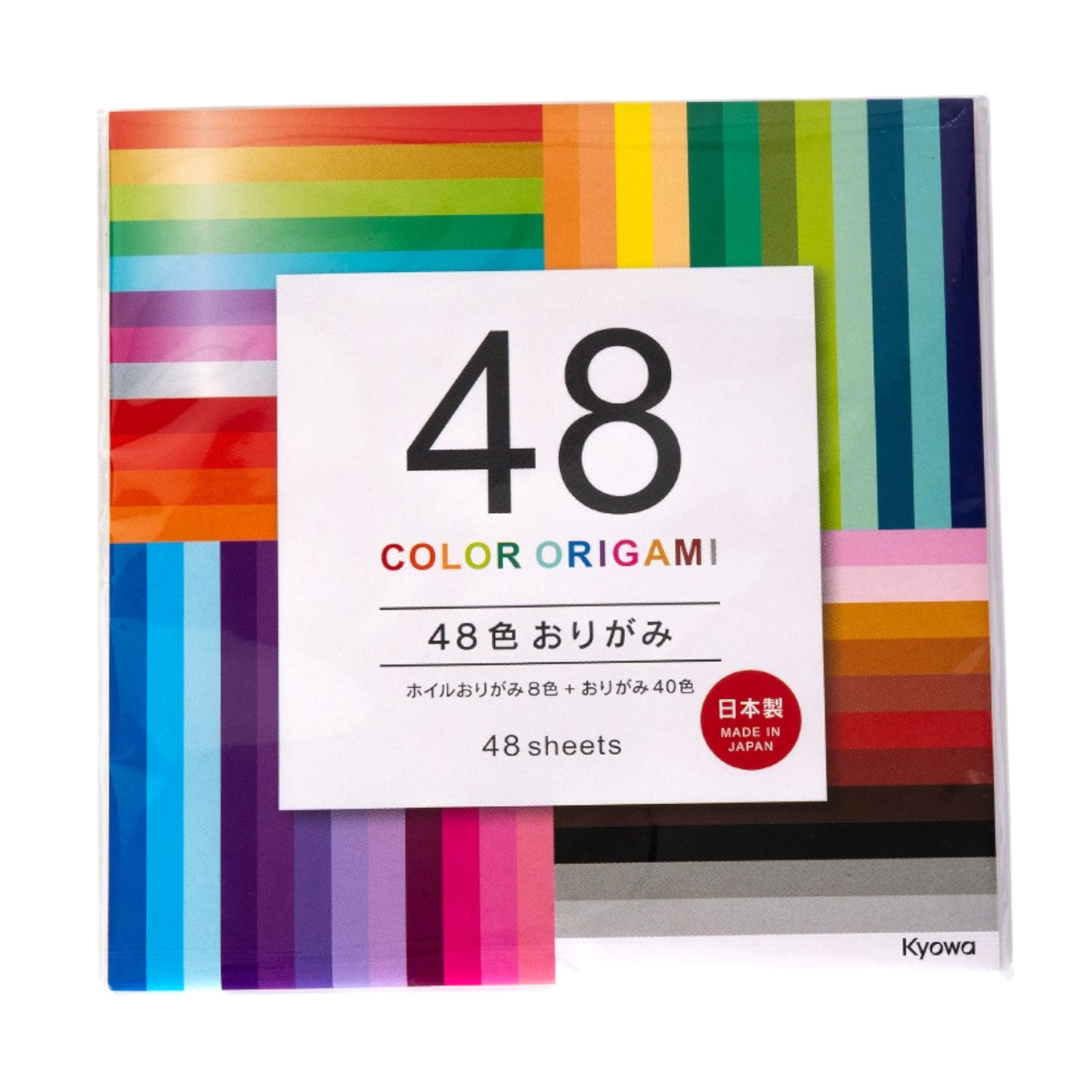 5.9"L Origami Paper 8 Colors 48pc Pack (1/240)