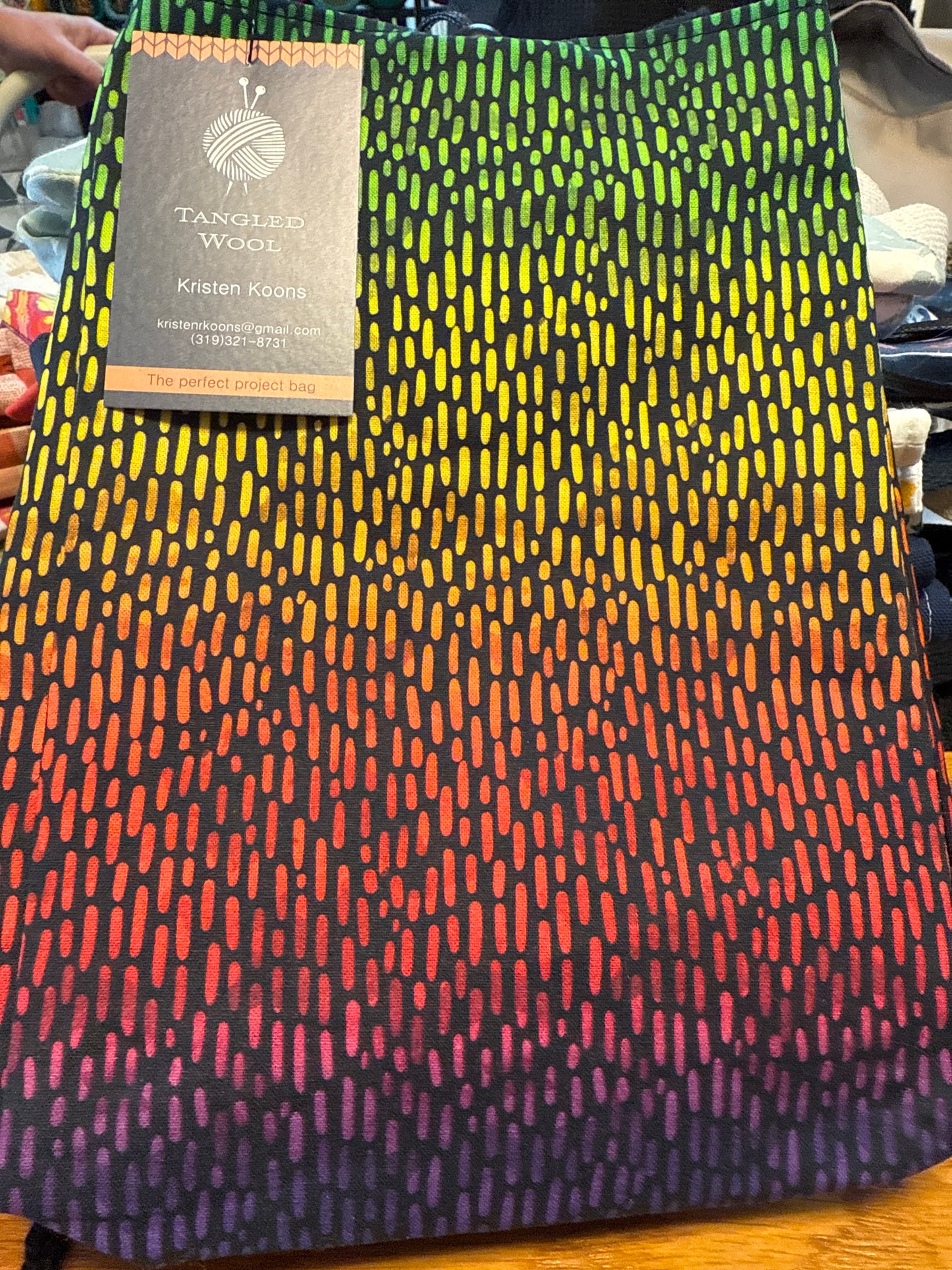 Tangled Wool Toggled Bag