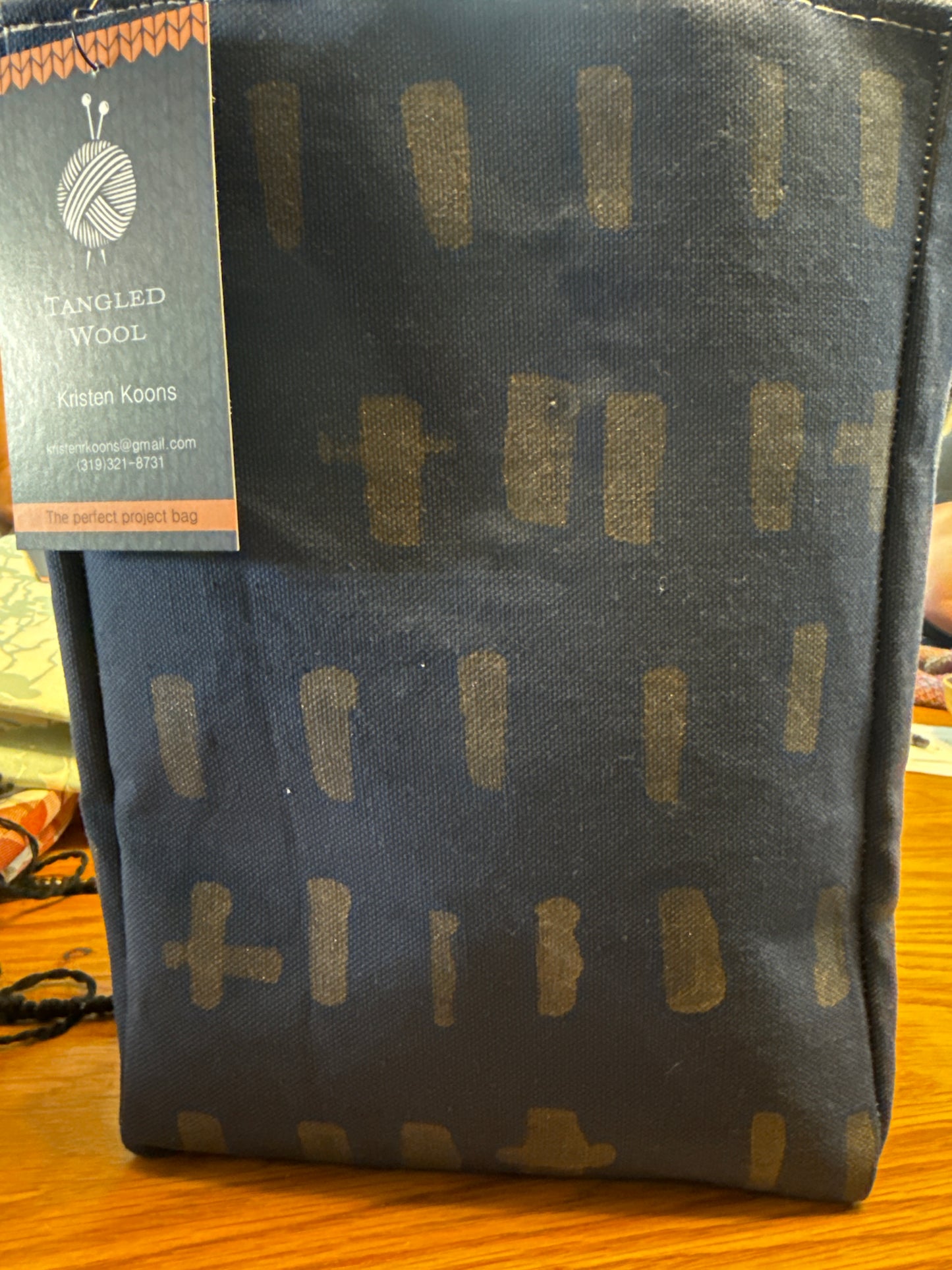 Tangled Wool Two Handle Project Bags