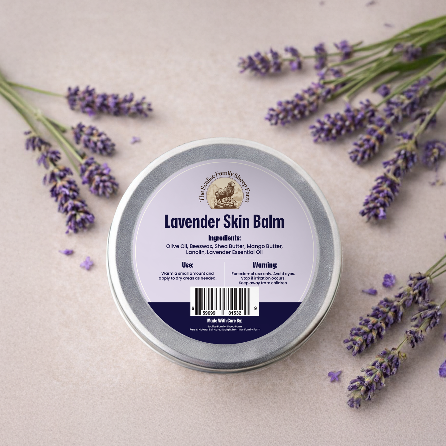 Lavender Skin Balm – Natural Calming Moisturizing Skin Balm