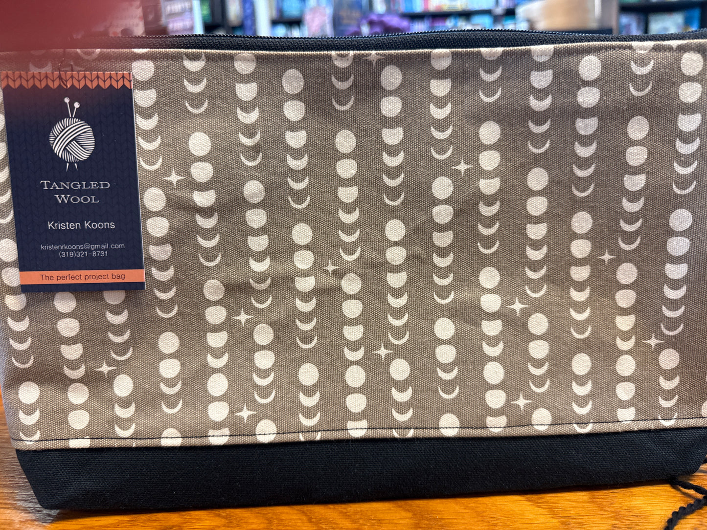 Tangled Wool Zippered Bag