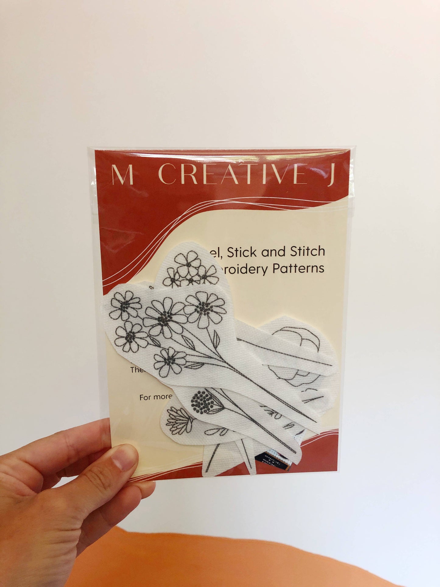 Wildflower Stems Embroidery - Peel Stick & Stitch Patterns