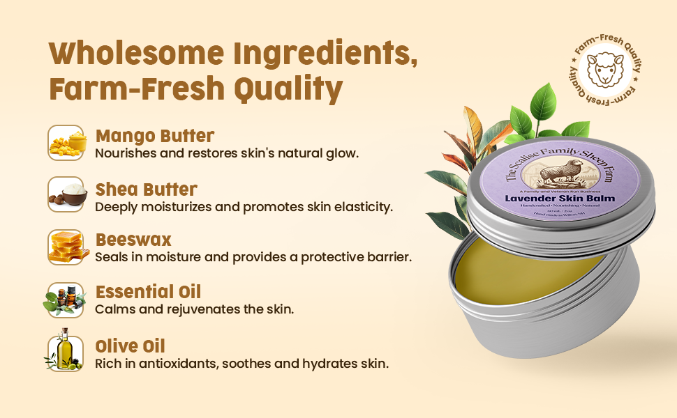 Lavender Skin Balm – Natural Calming Moisturizing Skin Balm