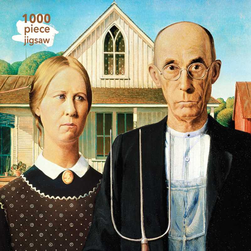 Adult Jigsaw Puzzle Grant Wood: American Gothic by