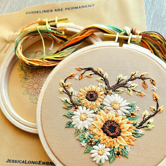 "Fall in Love" Embroidery Kit