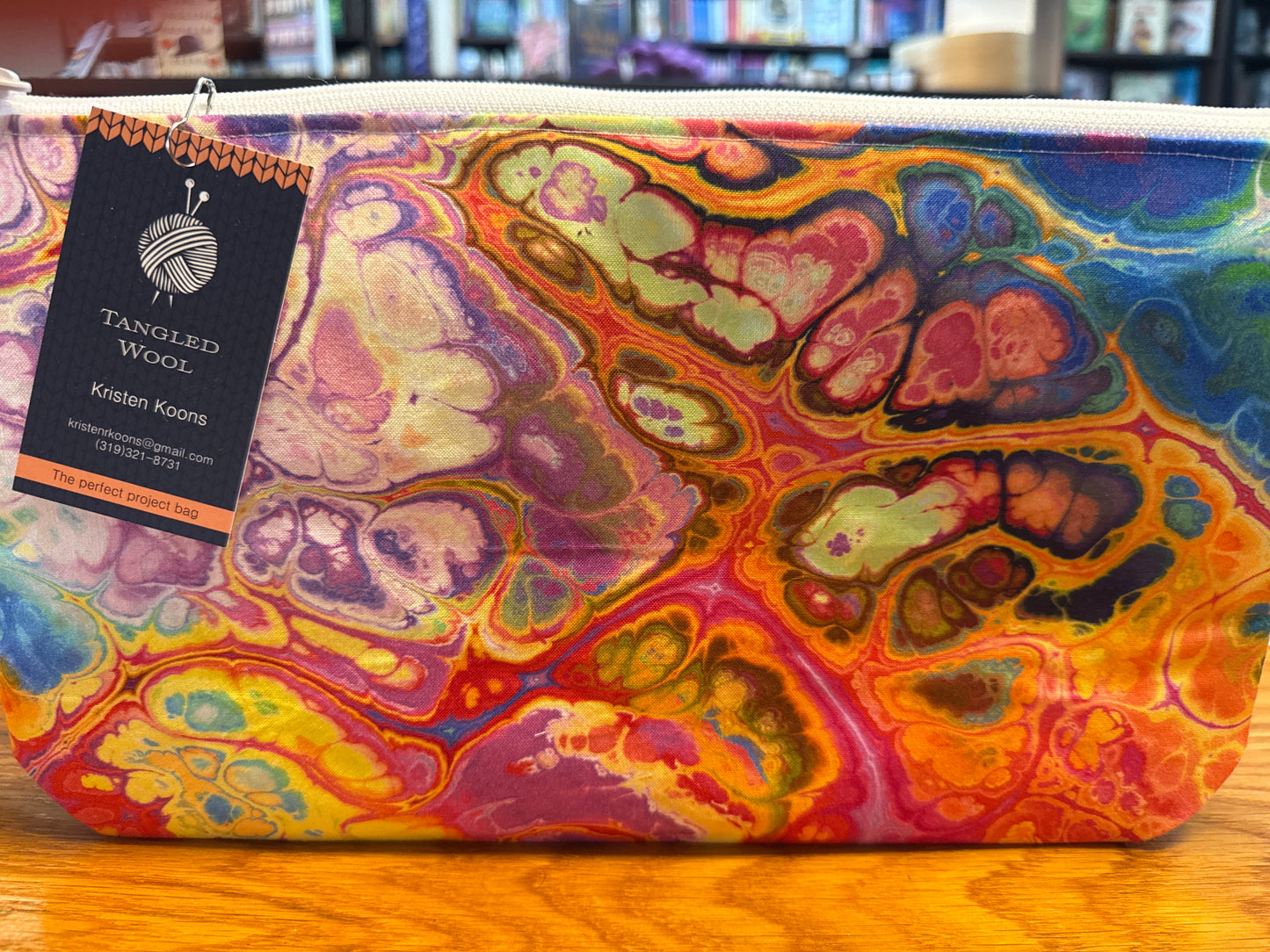 Tangled Wool Zippered Bag