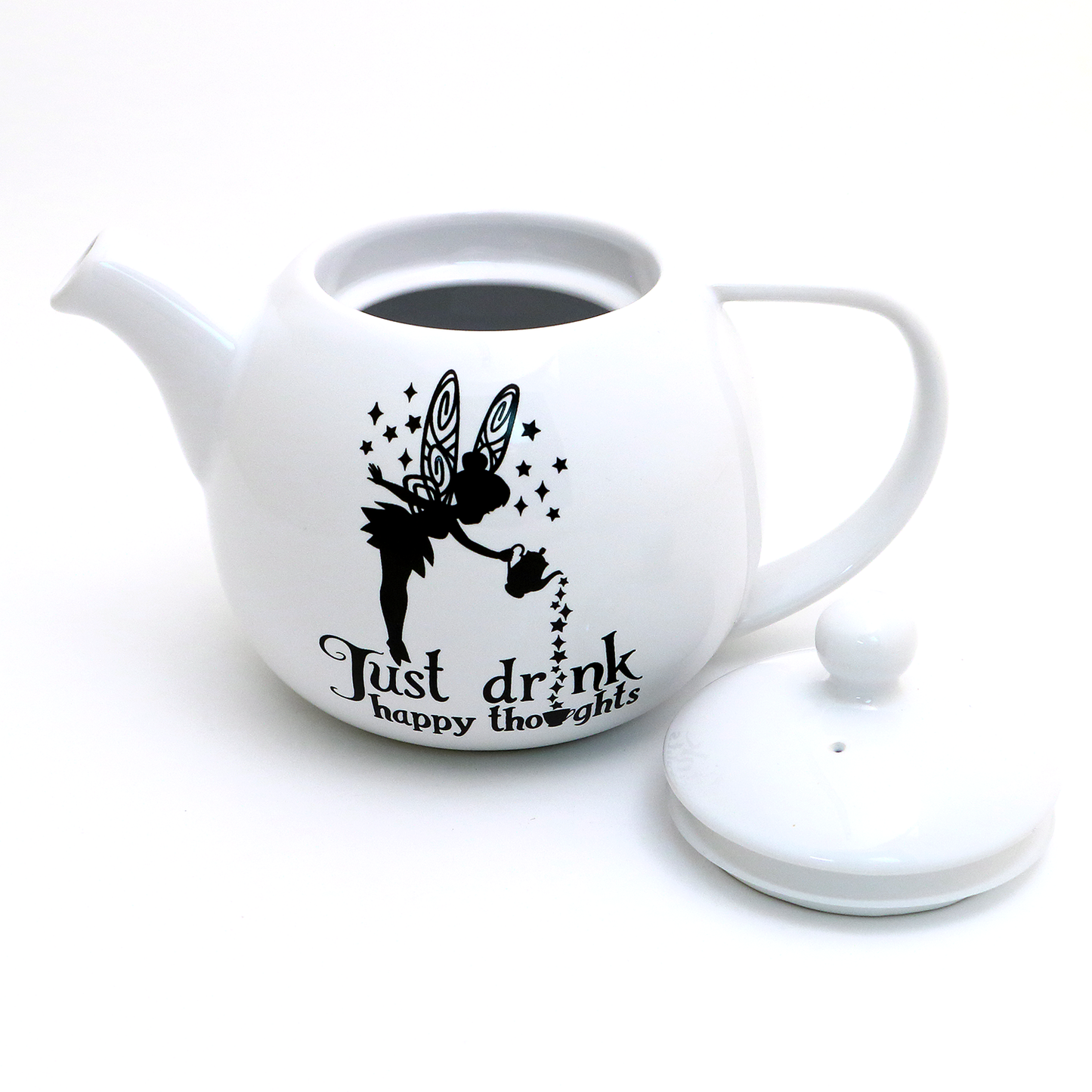 Just Drink Happy Thoughts Teapot