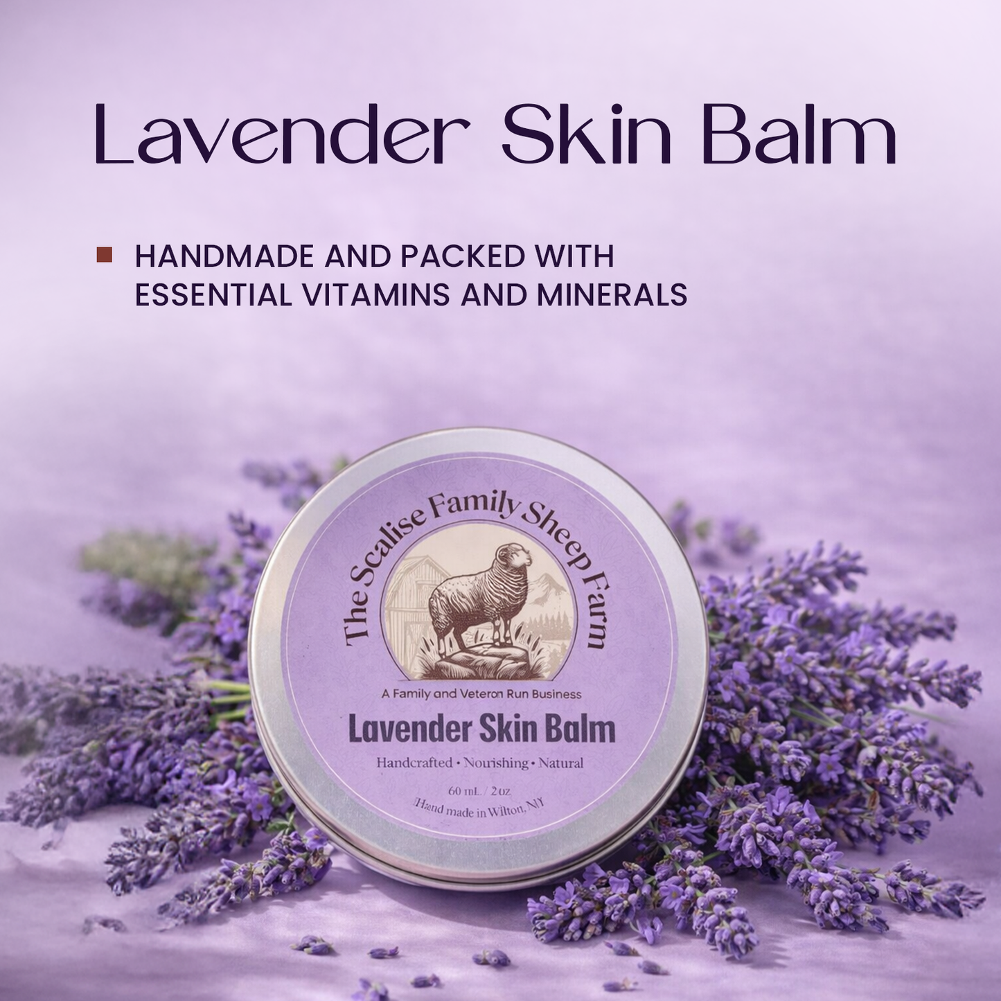 Lavender Skin Balm – Natural Calming Moisturizing Skin Balm