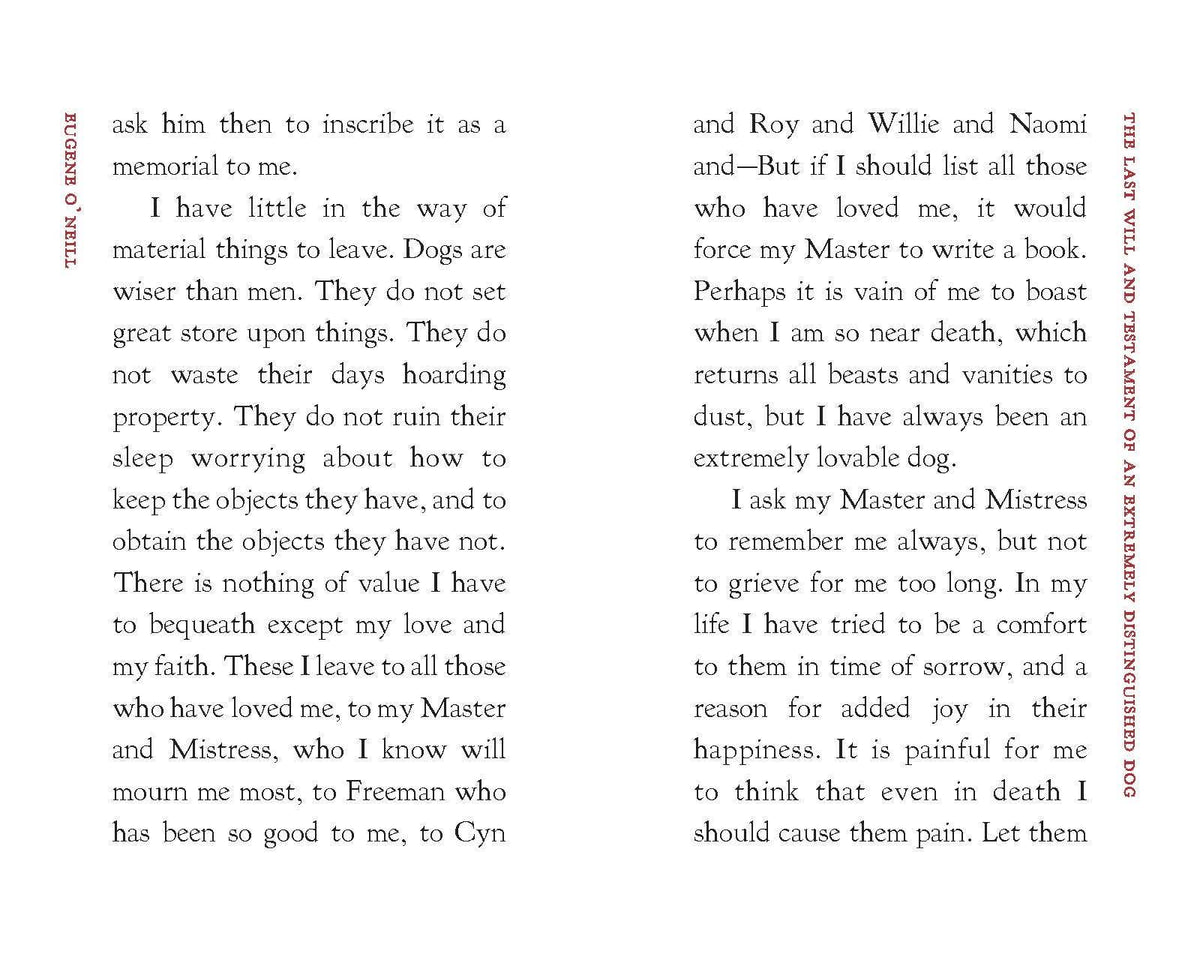 The Last Will and Testament of a Distinguished Dog