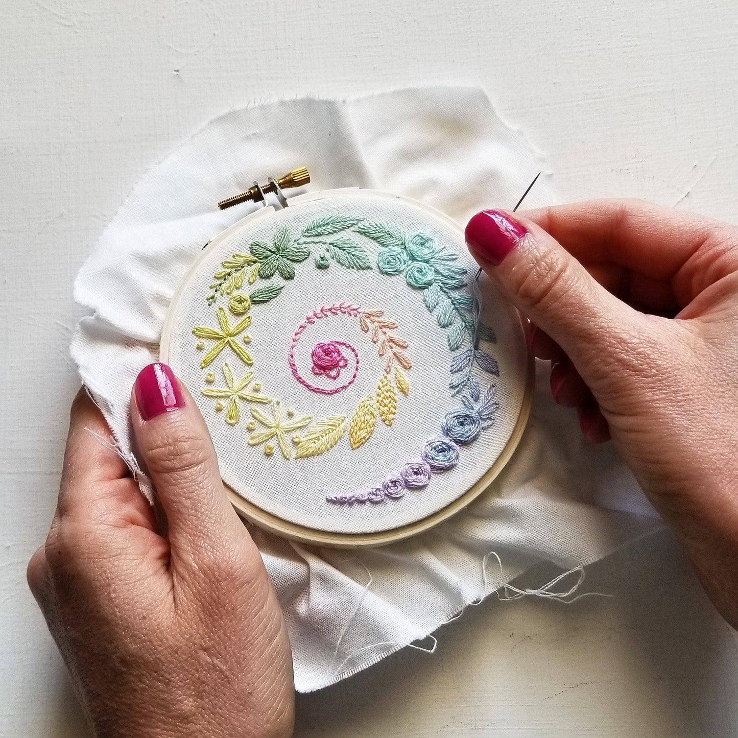 Spiral Sampler Beginner Embroidery Kit